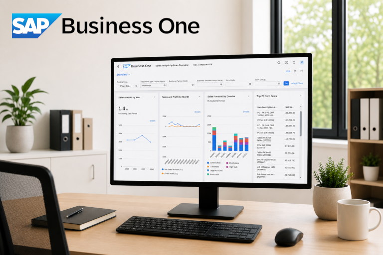SAP Business One dashboard overview